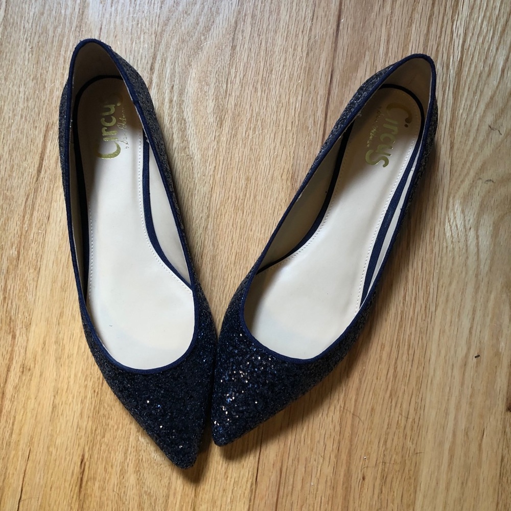 NIB - Circus by Sam Edelman Navy Glitter Flats